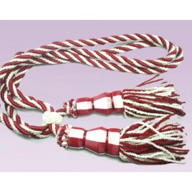 Abrazadera combinado blanco/vino