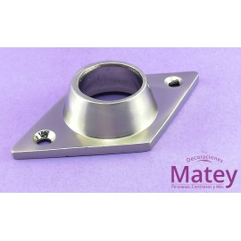 BRIDA ROMBO CHICO COLOR SATINADO PARA TUBO...