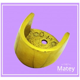 BRIDA DE MEDIA LUNA EN BRONCE PULIDO, PARA...