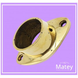 BRIDA COCOL EN BRONCE PULIDO PARA TUBO DE...