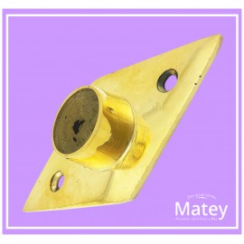 BRIDA TIPO ROMBO EN BRONCE PULIDO PARA...