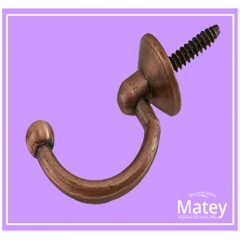 CHAPETON DE GANCHO BOLITA COLOR COBRE...