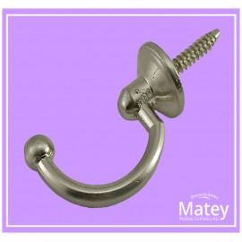 CHAPETON DE GANCHO BOLITA COLOR SATINADO...