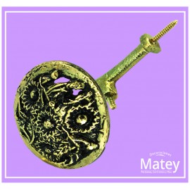 CHAPETÓN GIRASOLES EN COLOR ORO VIEJO CON...