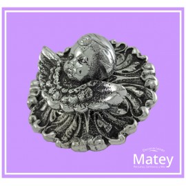 CHAPETON ANGEL EN ALUMINIO PULIDO CON...