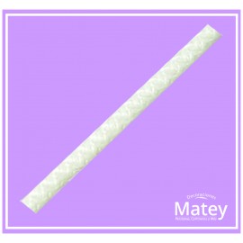 Cordon 3 mm liso blanco