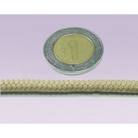 Cordon 6 mm beige liso