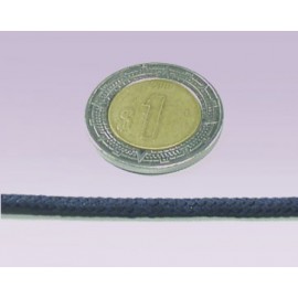 Cordon 6 mm liso azul marino