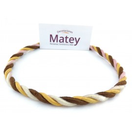 CORDON DECORATIVO TRENZADO COLOR ROSA,...