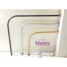 CORTINERO EN ESCUADRA CON TUBO DE 25 MM EN...