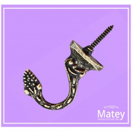 CHAPETÓN DE GANCHO UVAS EN COLOR ORO VIEJO...