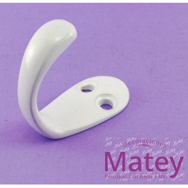 GANCHO REFORZADO COLOR BLANCO.