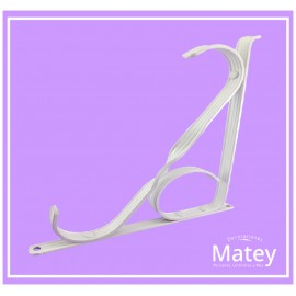 MENSULA ASTRIADA DE ALUMINIO COLOR BLANCO...