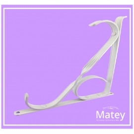 MENSULA ASTRIADA DE ALUMINIO COLOR BLANCO...