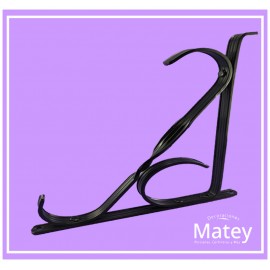 MENSULA ASTRIADA DE ALUMINIO COLOR NEGRO...