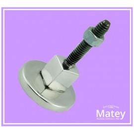 NIVELADOR DE ALUMINIO PULIDO CON TORNILLO,...