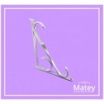 MENSULA ASTRIADA COLOR PLATA 30 CM