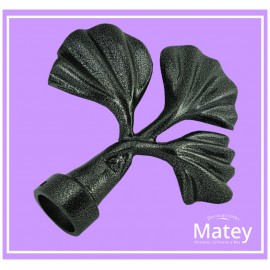 PUNTA REMATE  HOJAS DE AZAFRA EN ALUMINIO...