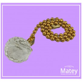 PERILLA DE CRISTAL 12 ARISTAS DE 20MM  CON...