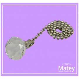 PERILLA DE CRISTAL 12 ARISTAS DE 20MM  CON...