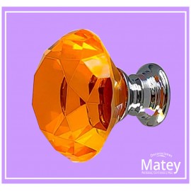 PERILLA DIAMANTE AMBAR DM C7000 BASE PLATA