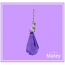 PERILLA GOTA DE PLÁSTICO COLOR MORADO CON...