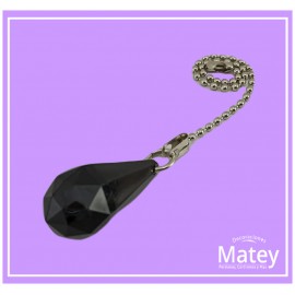 PERILLA GOTA DE PLASTICO, COLOR NEGRO, CON...