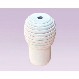 Perilla tipo barril de madera blanco