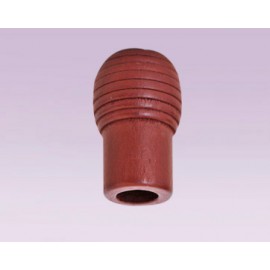 Perilla tipo barril de madera caoba