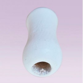 Perilla tipo guitarra de madera blanco