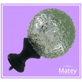 ESFERA CHICA DE VIDRIO GRANIZADA ESPEJO