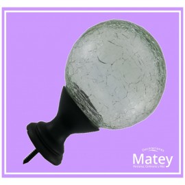 ESFERA GRANDE DE VIDRIO CRAQUELADO...