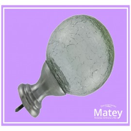 ESFERA GRANDE DE VIDRIO CRAQUELADO...