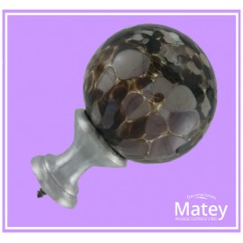 ESFERA CHICA DE VIDRIO CRAQUELADO ESPEJO
