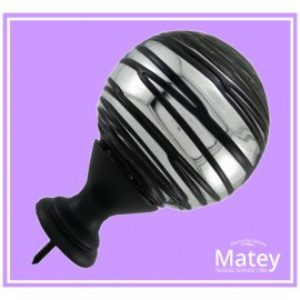 ESFERA GRANDE DE VIDRIO HILO ESPIRAL LOCO...