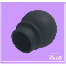 PUNTA TAPON 25MM ESFERA DE PLASTICO NEGRO
