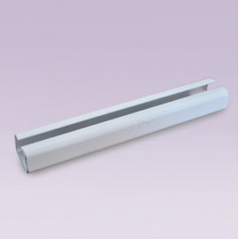 Riel cuadrado de aluminio 26 mm blanco