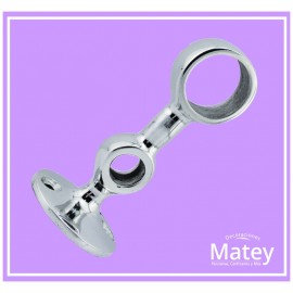 SOPORTE ALUMINIO DOBLE CENTRAL PARA TUBO...