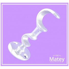 SOPORTE TIPO C DOBLE EN ALUMINIO PARA TUBO...