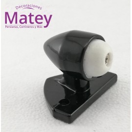 TOPE DE BALA COLOR NEGRO CON GOMA BLANCA...