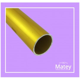 TUBO DE ALUMINIO DORADO