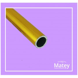 TUBO DE ALUMINIO DORADO