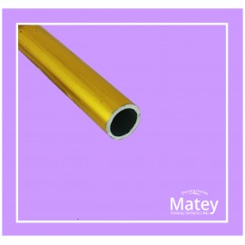 TUBO DE ALUMINIO 3/8" DORADO
